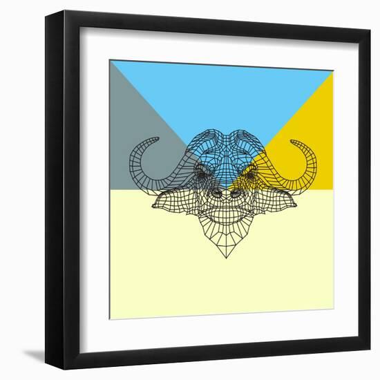 Party Buffalo Mesh-NaxArt-Framed Art Print