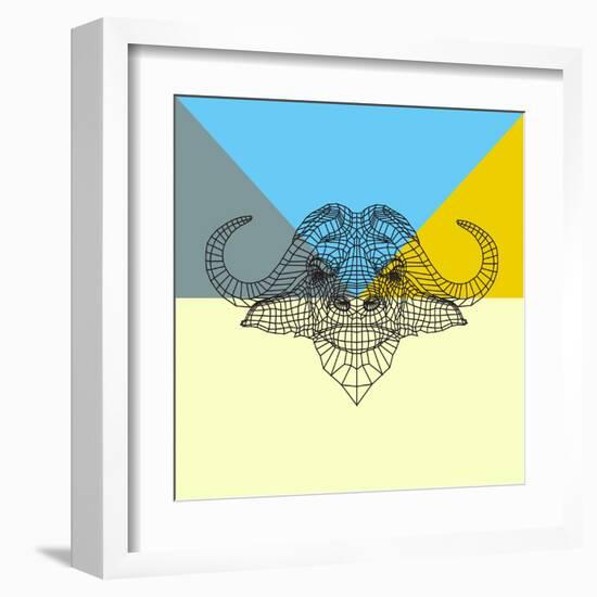 Party Buffalo Mesh-NaxArt-Framed Art Print