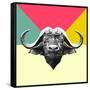 Party Buffalo-Lisa Kroll-Framed Stretched Canvas