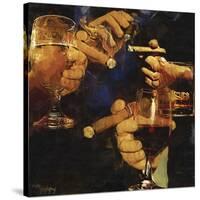 Party Cigar-Murray Murray Henderson Fine Art-Stretched Canvas