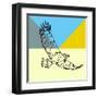 Party Eagle Polygon-Lisa Kroll-Framed Art Print