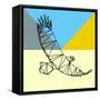 Party Eagle Polygon-Lisa Kroll-Framed Stretched Canvas