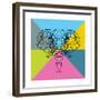 Party Elephant Polygon 2-Lisa Kroll-Framed Premium Giclee Print