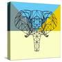 Party Elephant Polygon-Lisa Kroll-Stretched Canvas