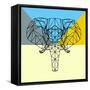 Party Elephant Polygon-Lisa Kroll-Framed Stretched Canvas