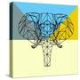 Party Elephant Polygon-Lisa Kroll-Stretched Canvas