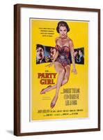 Party Girl, from Left: Robert Taylor, Lee J. Cobb, Cyd Charisse, Robert Taylor, John Ireland, 1958-null-Framed Art Print