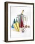 Party Hats, Streamers and Champagne-null-Framed Photographic Print