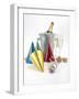 Party Hats, Streamers and Champagne-null-Framed Photographic Print