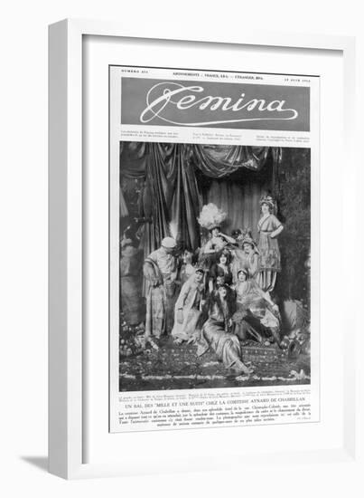 Party Hosted by the Countess of Aynard Chabrillan-null-Framed Art Print