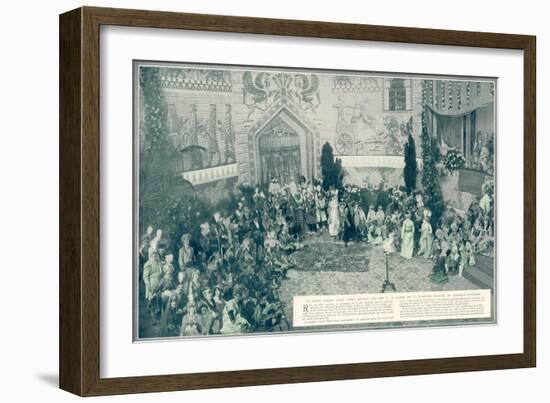 Party Hosted by the Countess of Clermont-Tonnerre-null-Framed Art Print