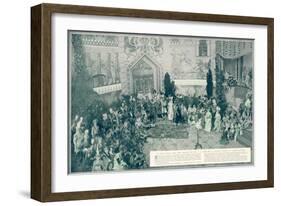 Party Hosted by the Countess of Clermont-Tonnerre-null-Framed Art Print