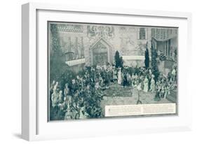 Party Hosted by the Countess of Clermont-Tonnerre-null-Framed Art Print