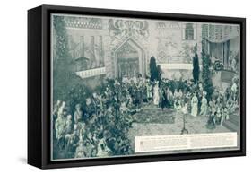 Party Hosted by the Countess of Clermont-Tonnerre-null-Framed Stretched Canvas