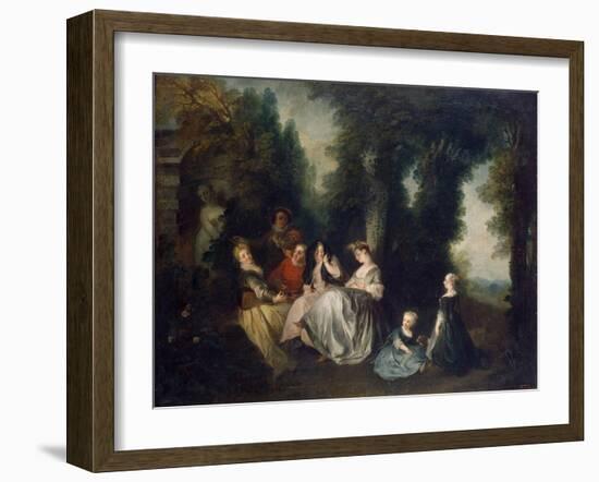 Party in the Garden, 1690-1743-Nicolas Lancret-Framed Giclee Print