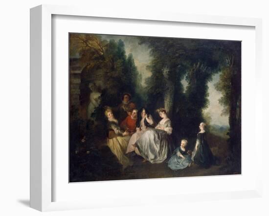 Party in the Garden, 1690-1743-Nicolas Lancret-Framed Giclee Print