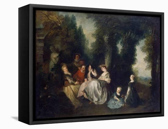 Party in the Garden, 1690-1743-Nicolas Lancret-Framed Stretched Canvas