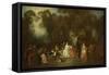 Party in the Park-Antoine Coypel-Framed Stretched Canvas
