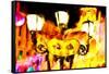 Party in Vegas - In the Style of Oil Painting-Philippe Hugonnard-Framed Stretched Canvas