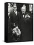 Party Leader Winston Churchill Making a Speech Outside the Conservative Club, Wanstead, England-null-Framed Stretched Canvas