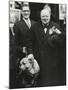 Party Leader Winston Churchill Making a Speech Outside the Conservative Club, Wanstead, England-null-Mounted Photo