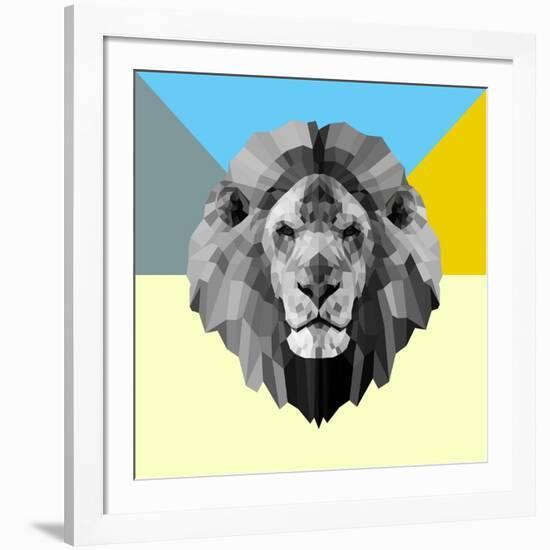 Party Lion-Lisa Kroll-Framed Art Print