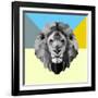 Party Lion-Lisa Kroll-Framed Art Print