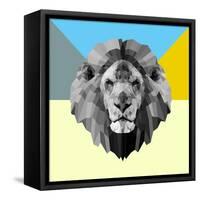 Party Lion-Lisa Kroll-Framed Stretched Canvas