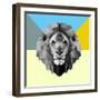 Party Lion-Lisa Kroll-Framed Art Print