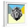 Party Lion-Lisa Kroll-Framed Art Print