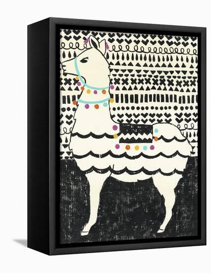 Party Llama II-Chariklia Zarris-Framed Stretched Canvas