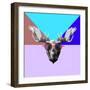Party Moose in Glasses-Lisa Kroll-Framed Premium Giclee Print