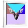 Party Moose in Glasses-Lisa Kroll-Framed Art Print