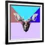 Party Moose in Glasses-Lisa Kroll-Framed Art Print