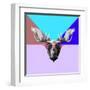 Party Moose in Glasses-Lisa Kroll-Framed Art Print