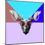 Party Moose in Glasses-Lisa Kroll-Mounted Art Print