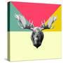 Party Moose-Lisa Kroll-Stretched Canvas