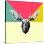 Party Moose-Lisa Kroll-Stretched Canvas