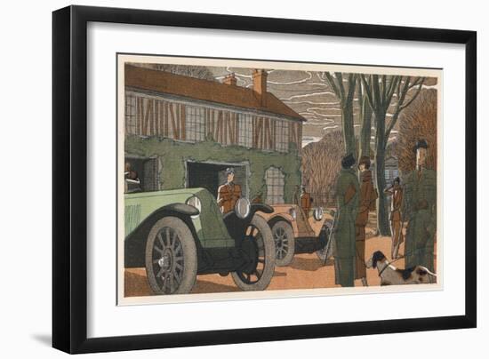 Party of Sporty French People Have Gathered-Jean Grangier-Framed Art Print