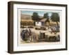 Party of the Harvest of the Grapes. Wine-null-Framed Giclee Print