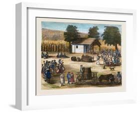 Party of the Harvest of the Grapes. Wine-null-Framed Giclee Print