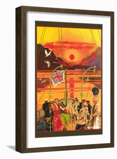 Party on Deck-null-Framed Art Print