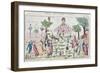 Party on the Champs-Elysees-null-Framed Giclee Print