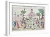 Party on the Champs-Elysees-null-Framed Giclee Print