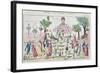 Party on the Champs-Elysees-null-Framed Giclee Print