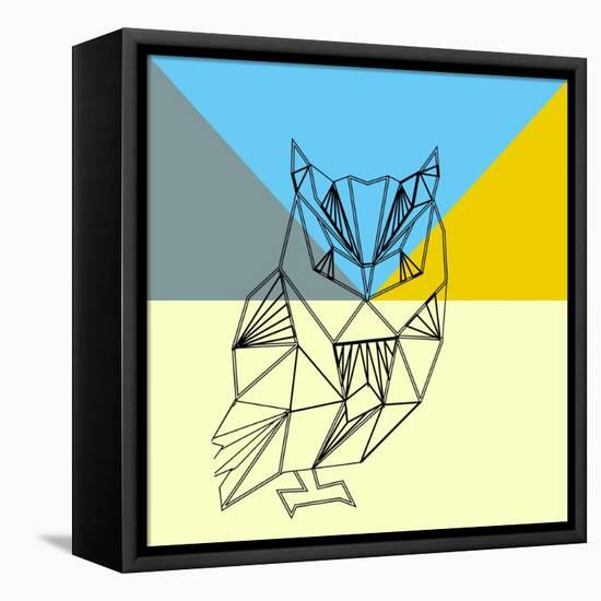 Party Owl-Lisa Kroll-Framed Stretched Canvas