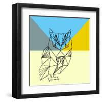 Party Owl-Lisa Kroll-Framed Art Print