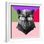 Party Panther in Glasses-Lisa Kroll-Framed Art Print