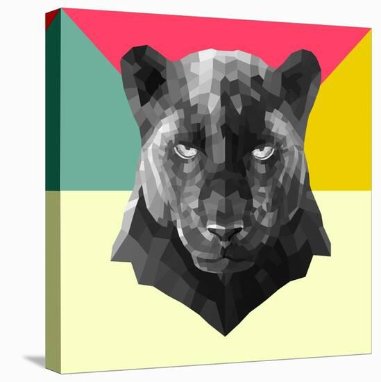 Party Panther-Lisa Kroll-Stretched Canvas