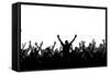 Party People Silhouettes-HunThomas-Framed Stretched Canvas